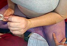 amateur couple engages in up close cum and piss play