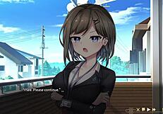 luna gives wet blowjob in ghost marriage hentai game