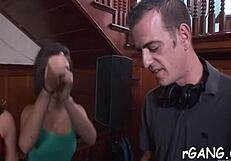 Girl and dude in oral sex with tight pussy and ripped clothes 😈