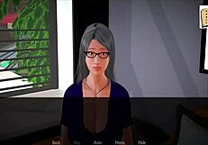 Mature MILF with big tits and ass engages in erotic hentai sex in cartoon.