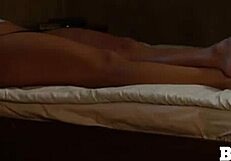 Lesbian slave in prison sniffing madame panties and orgasming