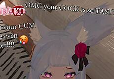 I Cosplay As Ganyu And Beg You To Cum All Over My Pretty Face And Tongue Catgirl Cowkini