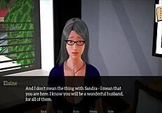 Mature MILF with big tits and ass engages in erotic hentai sex in cartoon.