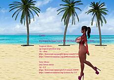 Lacey plays with big tits and toys during workout