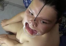 Hard hotel fuck followed by intense ass pounding