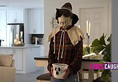 trick or dick with stepsister, he whispered roughly