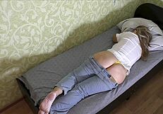 A mature lady enjoys homemade anal sex in her home.