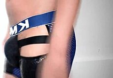 moaning gay guy in underwear takes big cock anal?