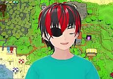 some hot underwear hornycraft cosplay with big tits and ass in usa parody 😏