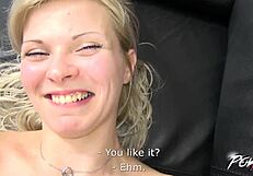 Busty Blonde Titty Fucked Hard After Loud Orgasm!