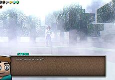 some hot underwear hornycraft cosplay with big tits and ass in usa parody 😏