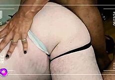 Two Guys Fuck Bareback in Public Room