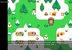 total nc christmas hentai game ep 1 with poppy from lol in festive parody