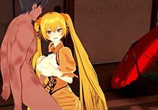 sexy hatsune miku halloween creampie hentai!