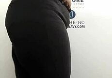 Oh no, caught undressing in public changing room