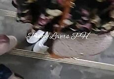 Teen Couple Caught Fucking in Public Mall. Fire Exit Creampie Almost Busted in Outdoor Action!