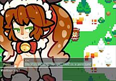 total nc christmas hentai game ep 1 with poppy from lol in festive parody