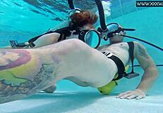 i watched minnie manga dive deep underwater for some wild dick action.