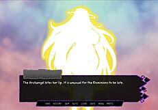 futariuums gate ep 1 half succubus faps to milf redhead futa cock