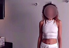 French skinny girl intensely fucks fat Mexican guy and gives amazing blowjob