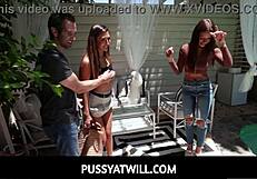 Teen 18+ Roommates Gianna Dior And April Olsen Engage In Freeuse Sex With Donnie Rock