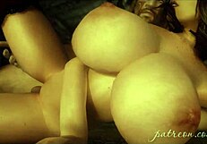 3D Animated Babe with Huge Tits Sucks and Rides Monster Cock