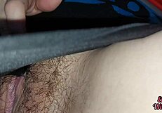 Desi stepdaughter flashes cute big pussy when mom's away?