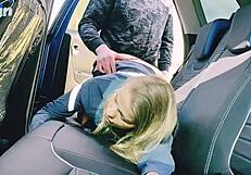 the trip turned wild with a massive cumshot on my pussy outdoors