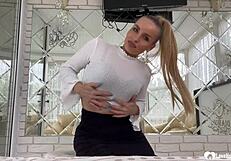 bit of teasing with that wet pussy and big tits