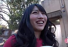 On all fours sucking cock hard with a vacuum deep-throat and tit-job