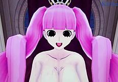 Perona and carrot's intense one piece pov hentai