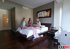 at the party, best friends shared a hot fuck