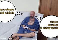 Blindfolded Wife Rests While Husband's Friend Hides in Wardrobe! What Happens Next?