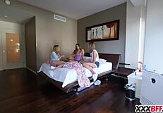 at the party, best friends shared a hot fuck