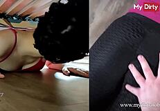 Linalynn explores her hobby under the bed with a friend