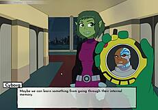 Raven goes on a date in the 18titans anime series