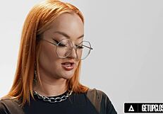 Up close look at women orgasming with redhead PAWG Emma Magnolia solo play full scene.