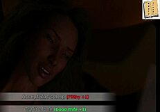 Wife and Stepmother 88: Provocative Encounter Between Teen and MILF Brunette