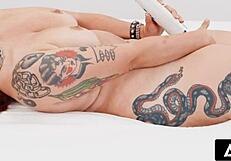 Up close look at women orgasming with redhead PAWG Emma Magnolia solo play full scene.