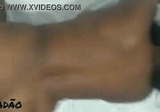 latina preta enjoys big natural tits on dick