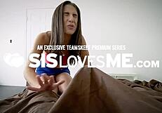 stepmom catches stepson watching videos and helps him