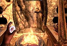 elvira explores erotic scriptures with candlecombs in outdoor scene