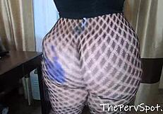 i shake my big booty befor two big black cocks gangbang me