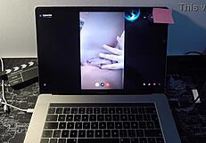 spanish bbw milf leyva hot fucks a fan on webcam in a casual encounter