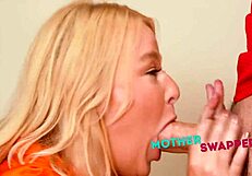 Swapping our thick step moms while watching superbowl london river slimthick vic