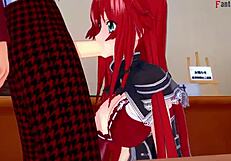 Rias Gremory begs for sex in HS DxD NTR madness