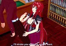 Rias Gremory begs for sex in HS DxD NTR madness