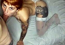 Angelical girl sucking cock while twerking, then I cum in her ass.