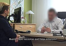 Loan4k Curvy Chica Sucks Cock During Business Loan Interview For Cash