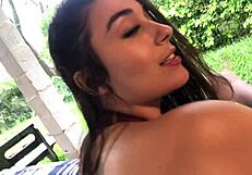 Latina Brunette Deepthroats Monster Cock